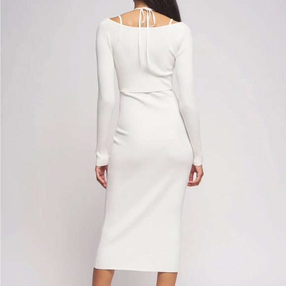 REVOLVE - Bailey 44 Connie Sweater Dress in Oatmilk - Picture 4 of 6